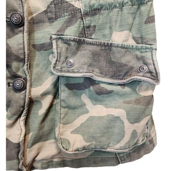 Free People Not Your Brothers Camo Surplus Jacket Military‎ Inspired Moto SZ XS - Picture 6 of 13